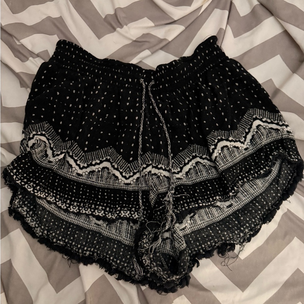 No Boundaries Black and White Kids Shorts